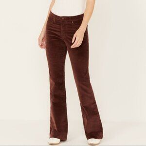 Women's Brown Corduroy Flare Pants